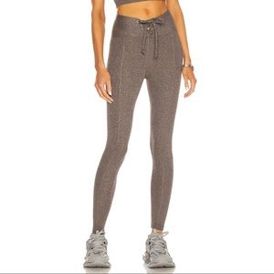 Never worn Year of Ours heather grey ribbed football legging XS